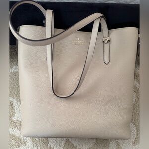 NWT Kate Spade Taupe Leather Tote